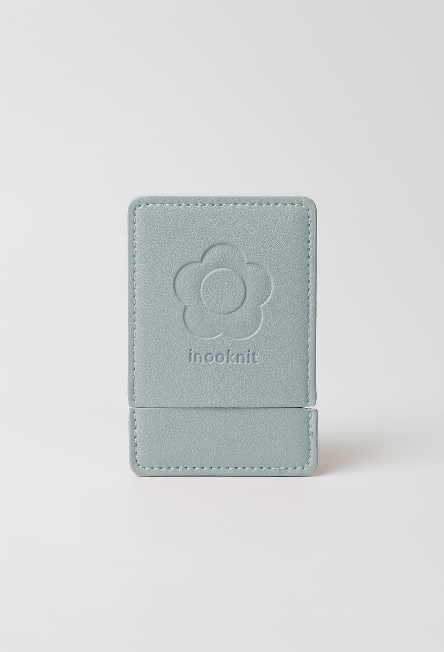 品牌小花隨身鏡  藍色