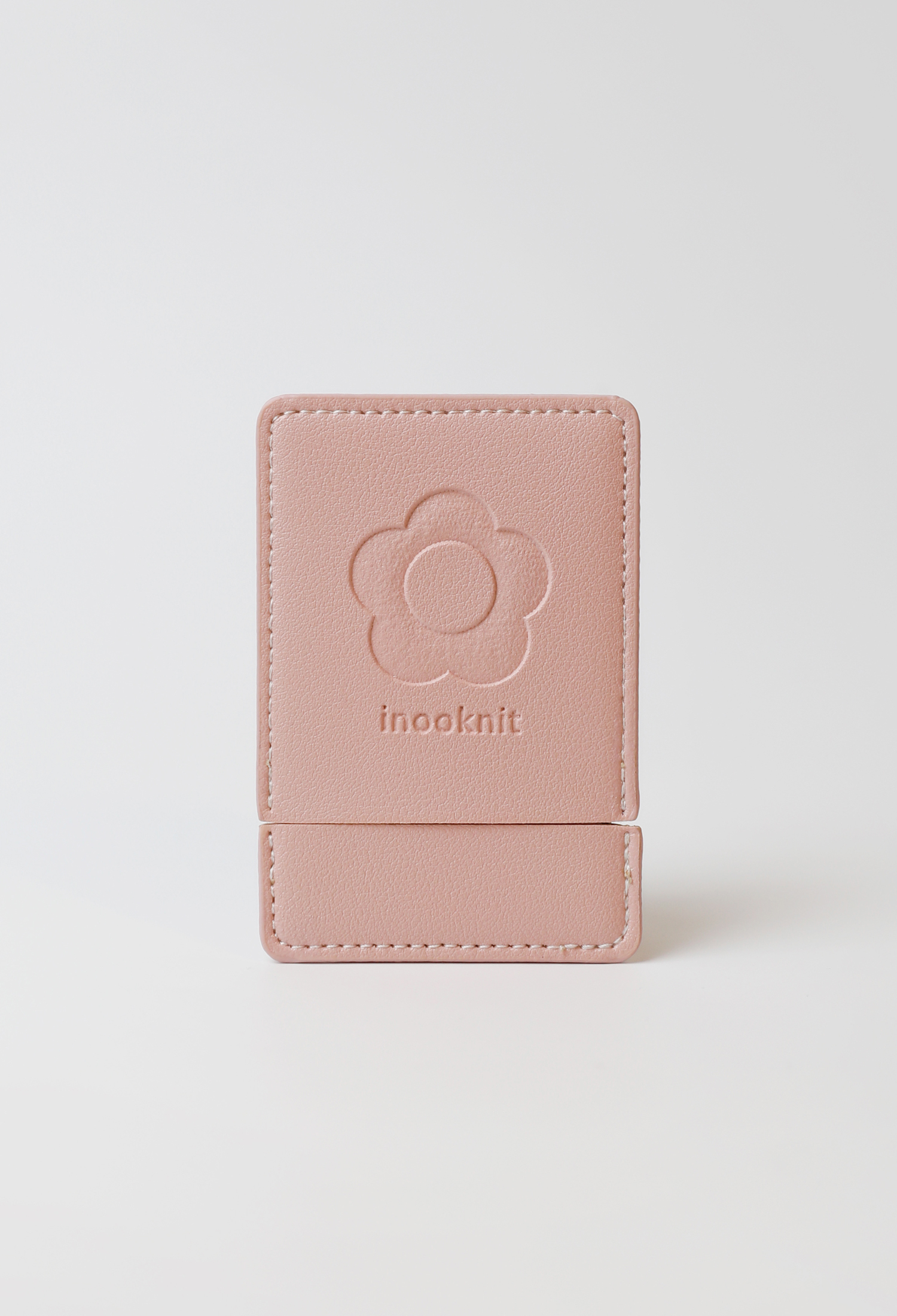 品牌小花隨身鏡 粉紅色