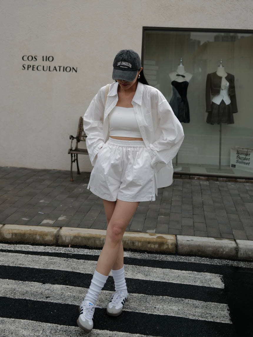 歐美挺版開衩襯衫*5色