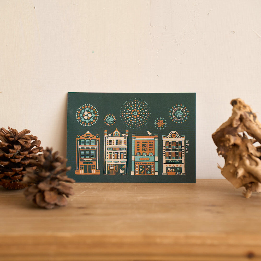 Postcard/Dadaocheng/Deep Turkish Blue