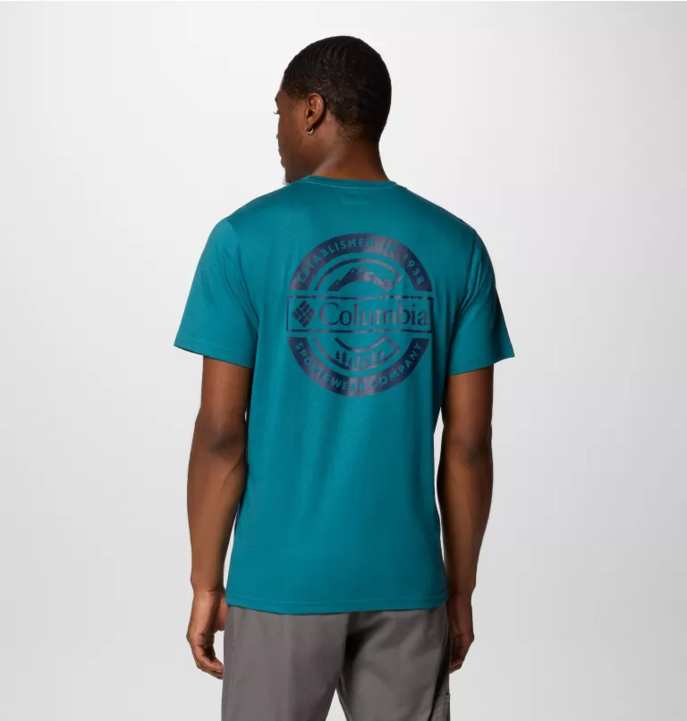 Columbia - 男裝 Rapid Ridge II 彈性印花短袖T恤