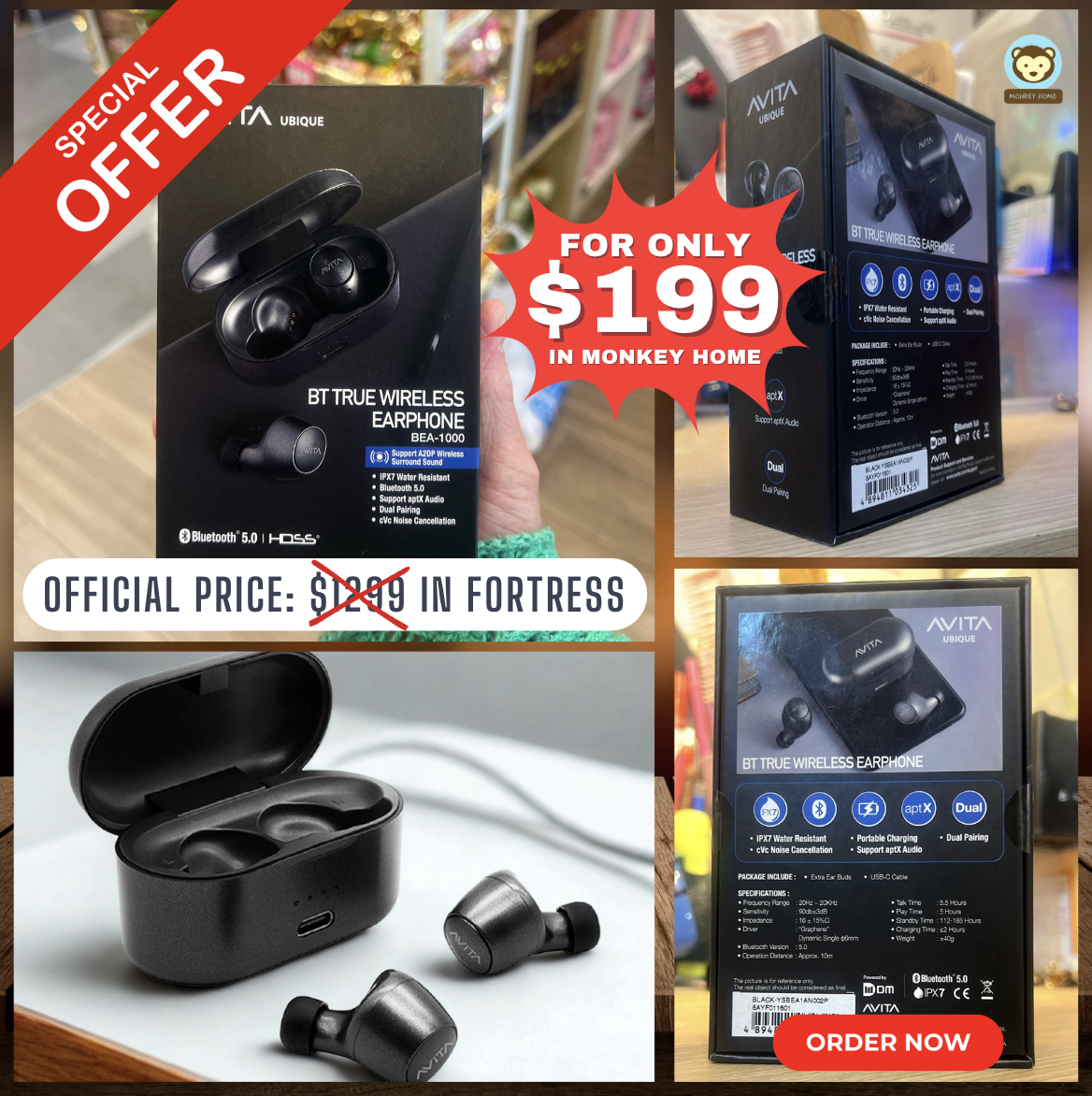 Avita Bea Headphones ~ #1000 Model