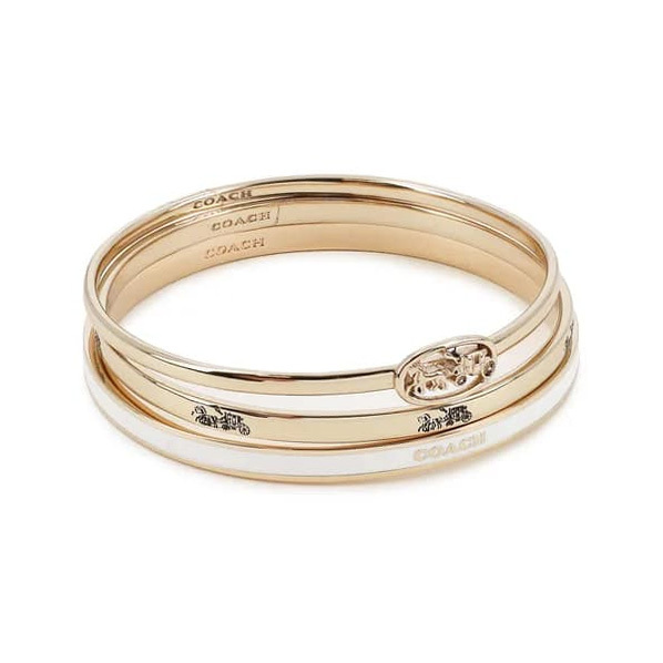 COACH 馬車圖案琺瑯手鐲套裝 (3個一套)