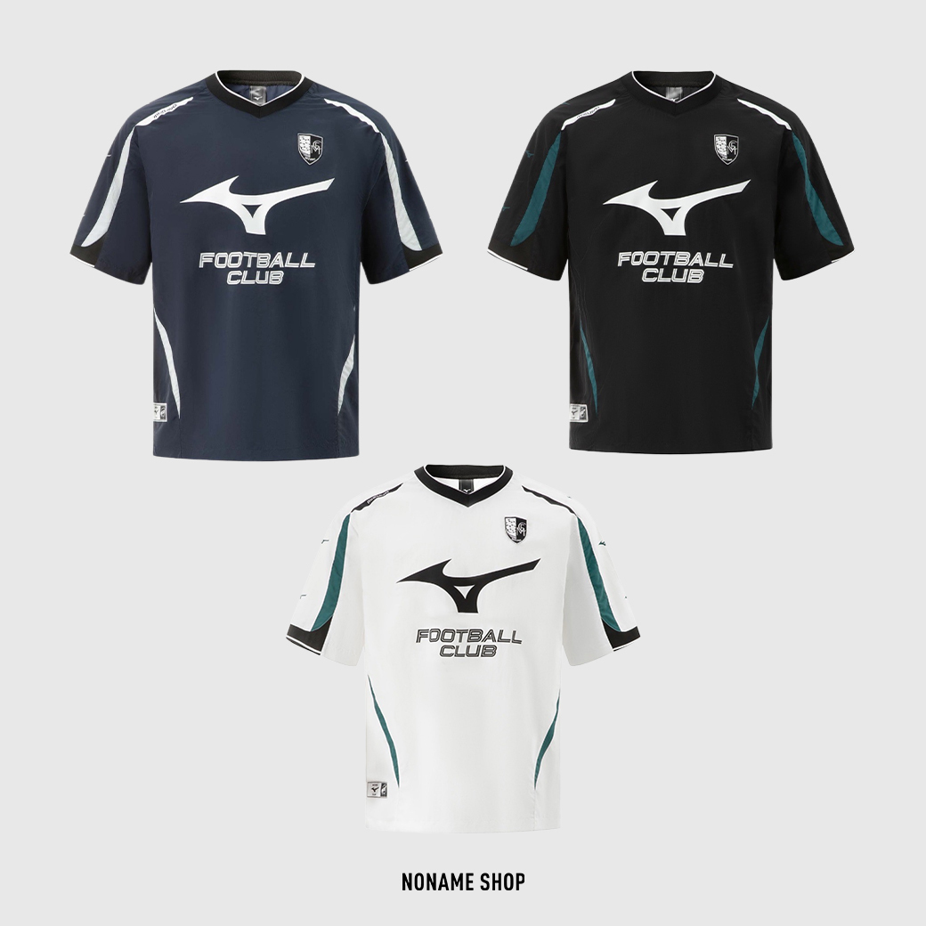 MIZUNO ESSENTIAL 美津濃 LOGO 復古 V領 足球衣 短袖 (男/女款)