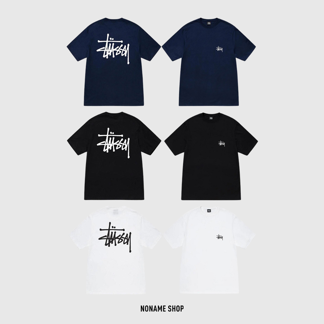 STUSSY SS23 字母 印花 LOGO 經典 短袖 三色 (男款)