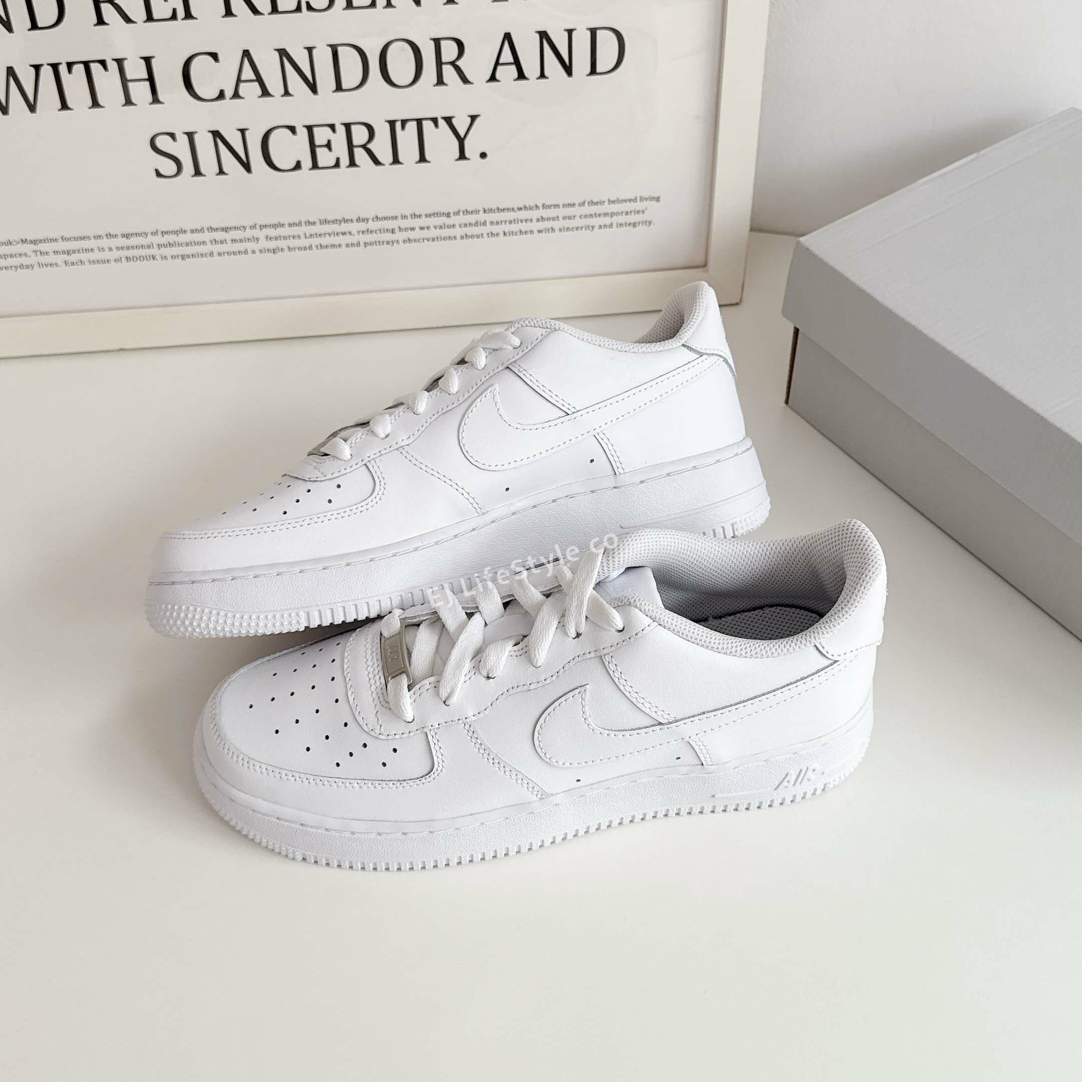 NIKE AIR FORCE 1 全白 白FORCE 大童鞋 DH2920-111 FV5951-111 / 現貨