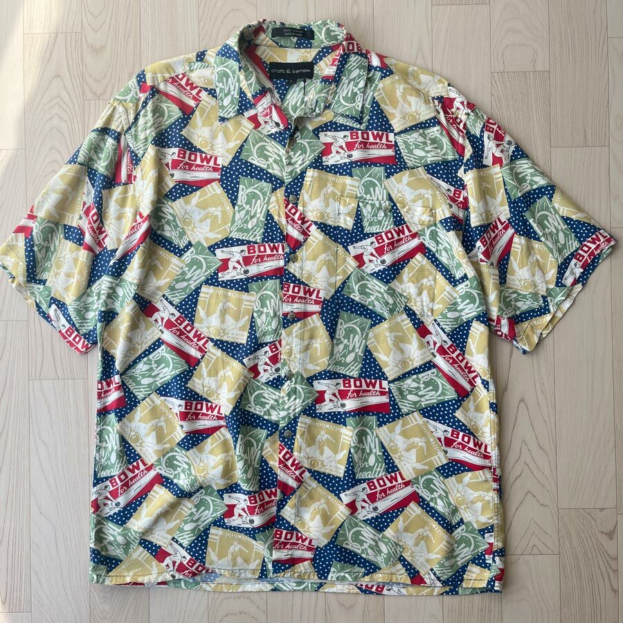 Croft & Barrow普普風保齡球標貼短袖恤衫