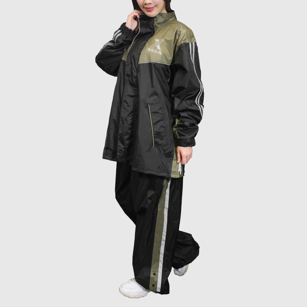 人身部品 ｜XILLA側開擴充兩件式時尚風雨衣2.0
