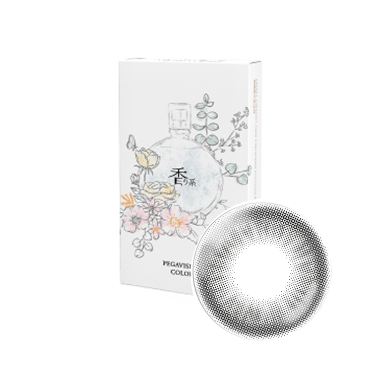 晶碩香水彩色月拋尤加利黑(3片）