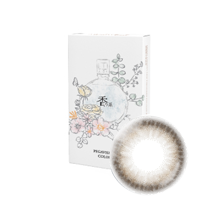 晶碩香水彩色月拋山茶棕(3片）