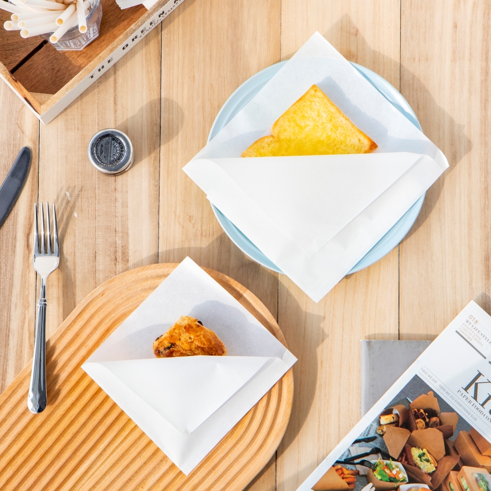 淋膜L型袋 白牛 19x19.5cm 3號