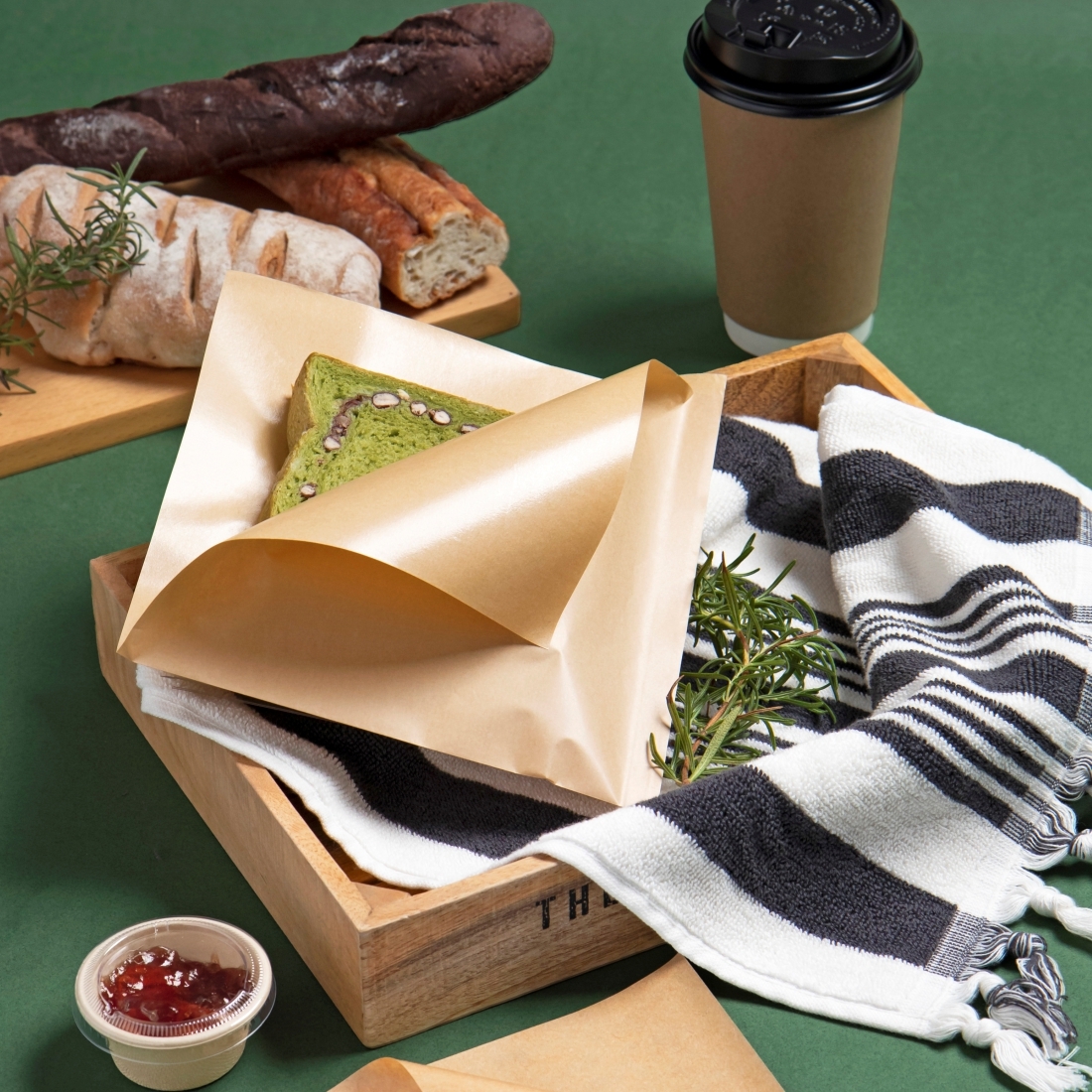 淋膜L型袋 赤牛 19x19.5cm 3號