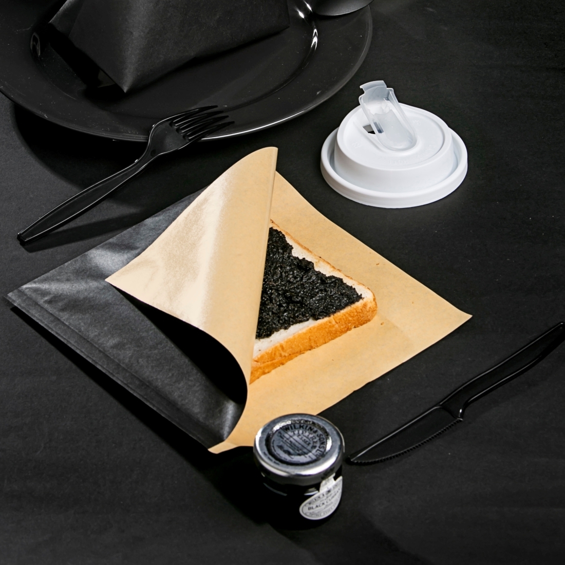 淋膜L型袋 赤牛滿黑 18.5x19cm 3號