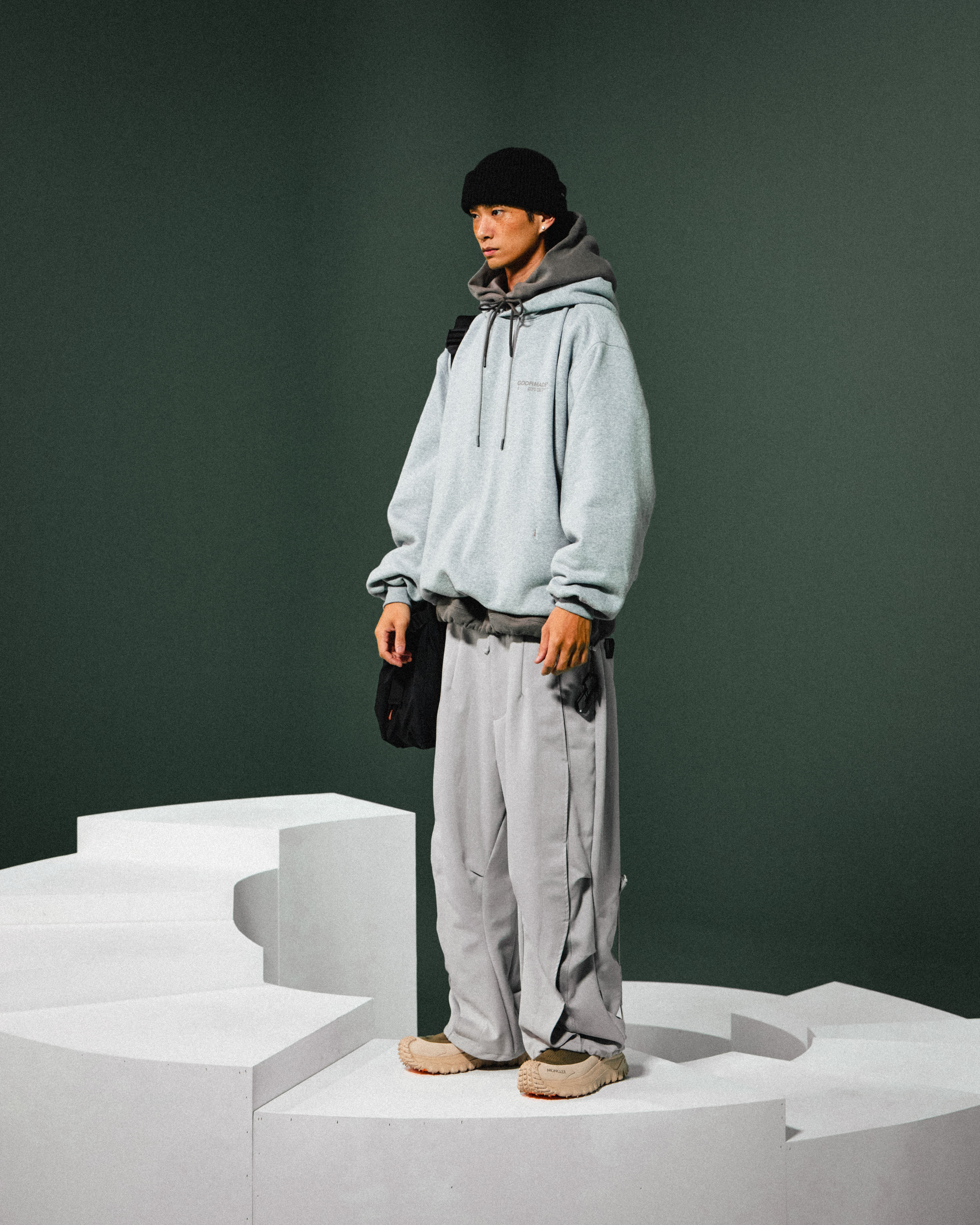 GOOPiMADE “8SE-03H" THE Shokunin Oversized Hoodie - Ash