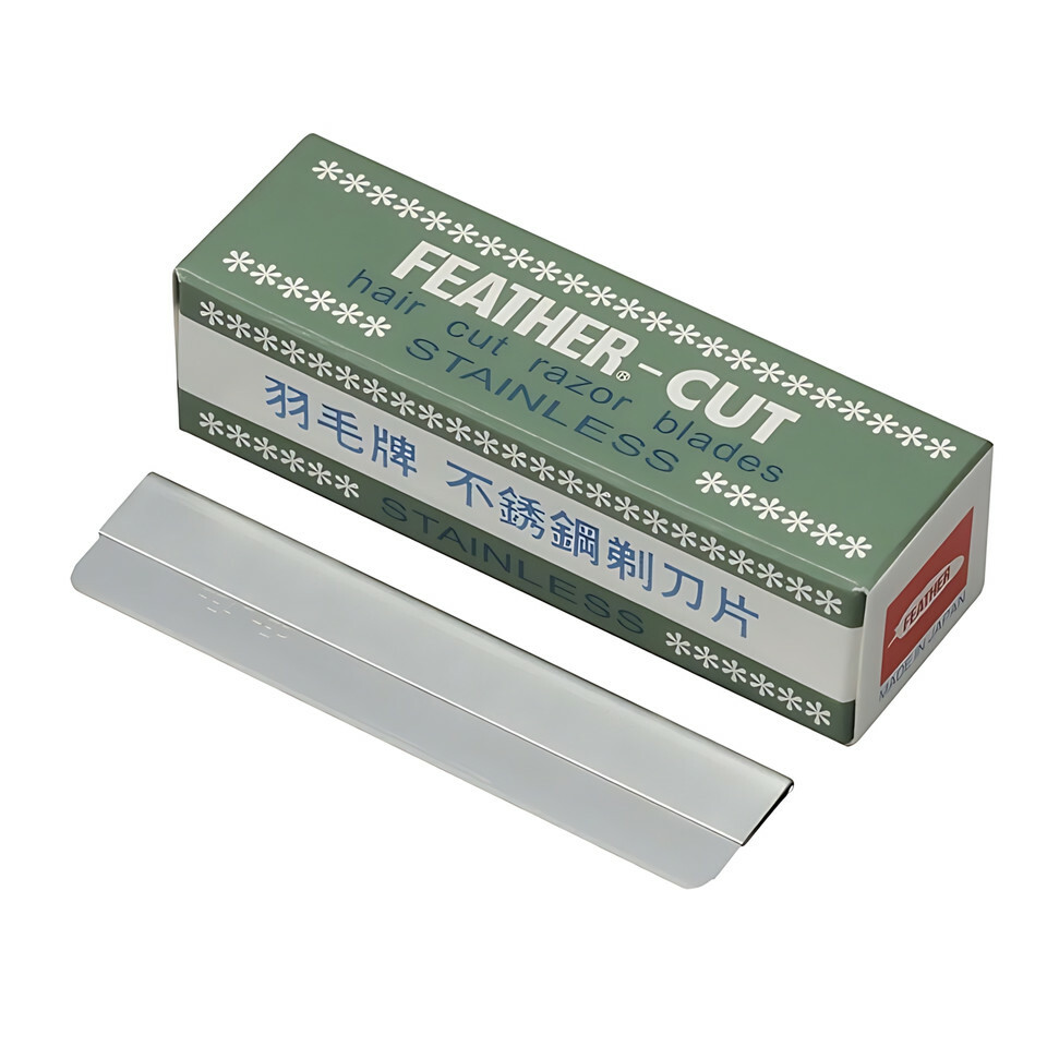 日本羽毛不鏽鋼剃刀片 (10片入)-漲