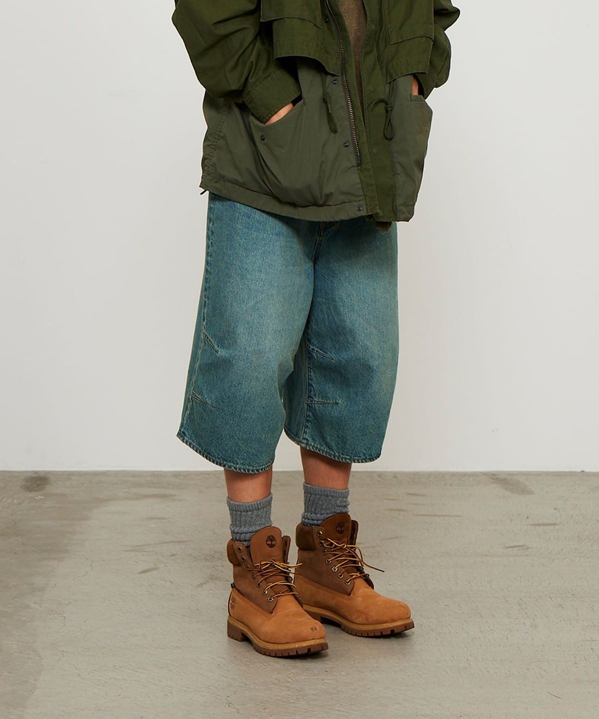 『代購+現貨商品』2025SS BEAMS WIDE DENIM 3/4 五口袋 寬版 七分褲 七分 牛仔褲 牛仔短褲 熱門款 11211439791