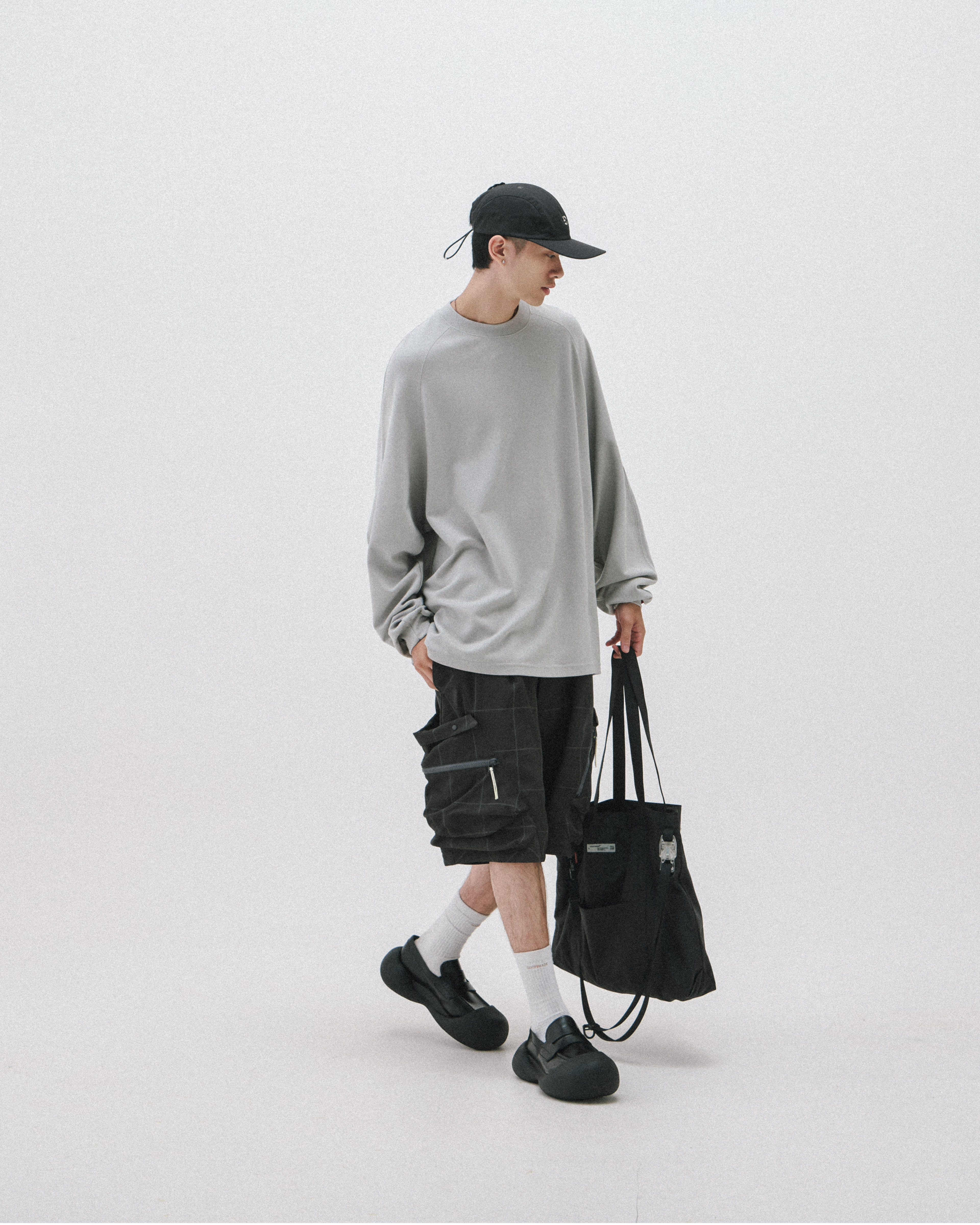 GOOPiMADE “X_Model-03” Just A Normal L/S Tee - Ash Gray