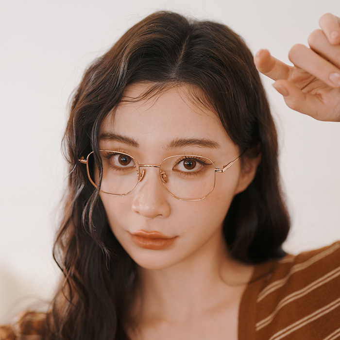 C433鈦金屬多邊形眼鏡