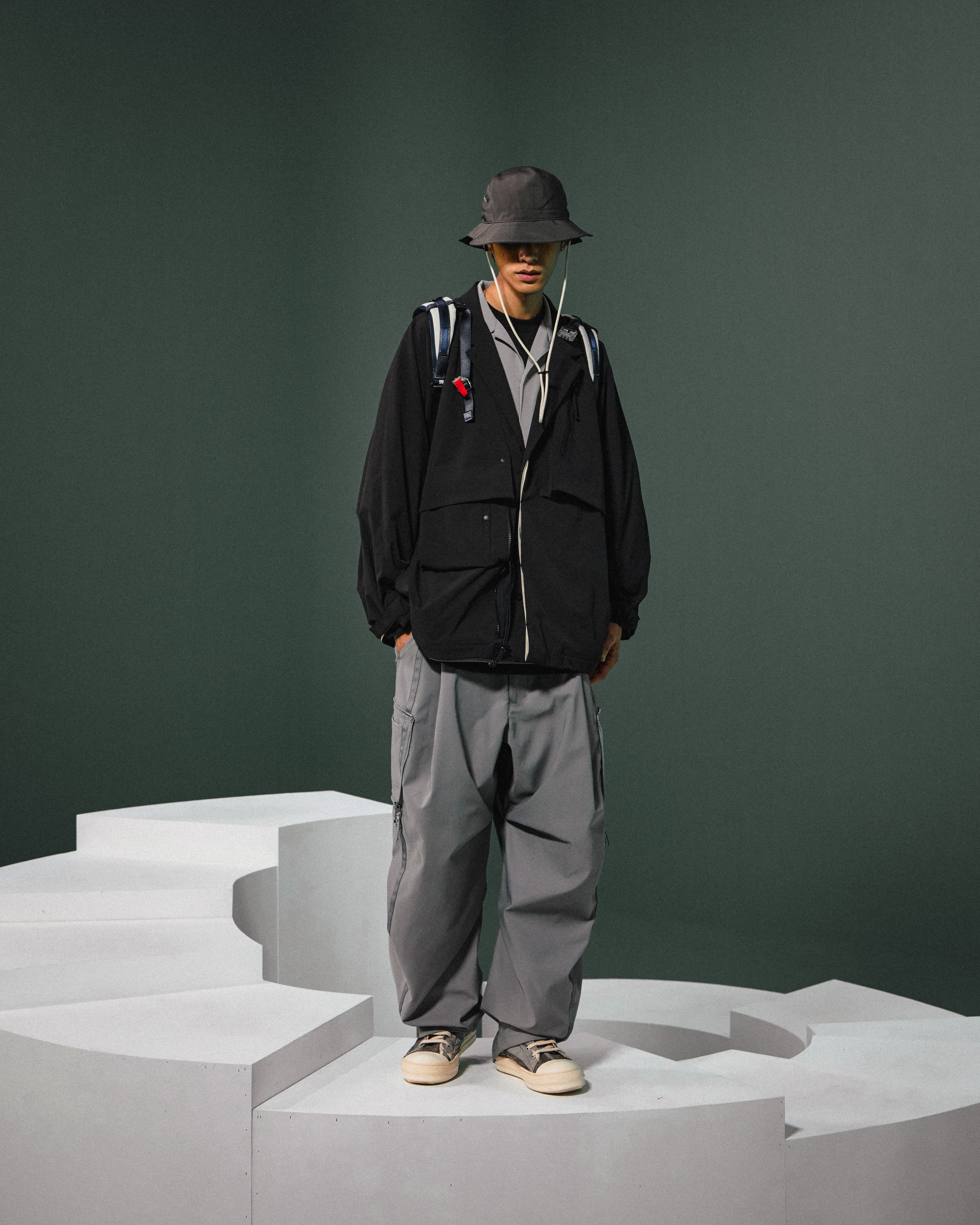 GOOPiMADE “8SE-01P" 4DX.Module Tech Utility Pants - Asphalt