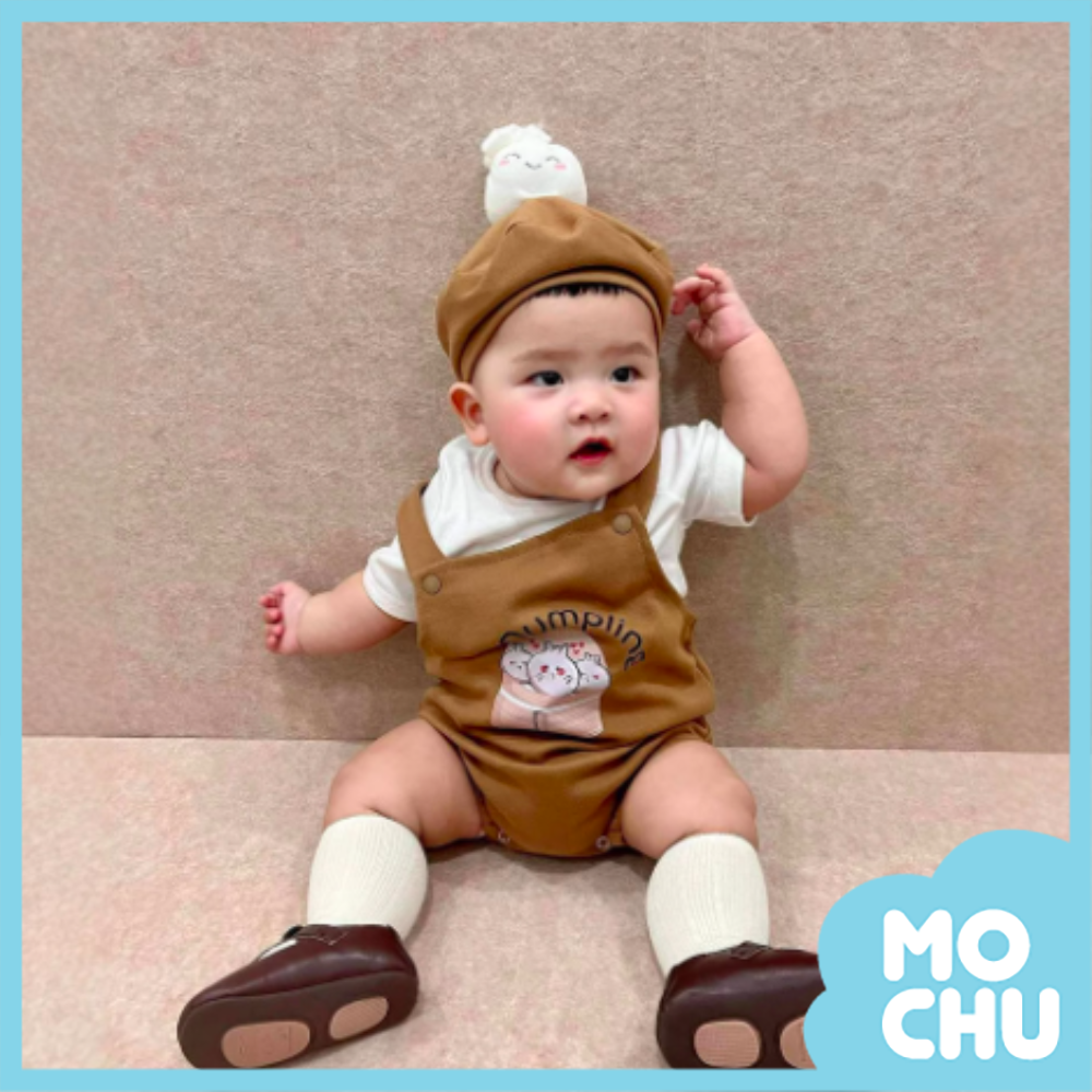 (90cm現貨)小籠包短袖三件組套裝