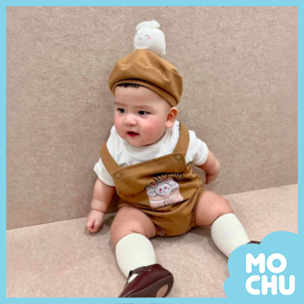 (90cm現貨)小籠包短袖三件組套裝