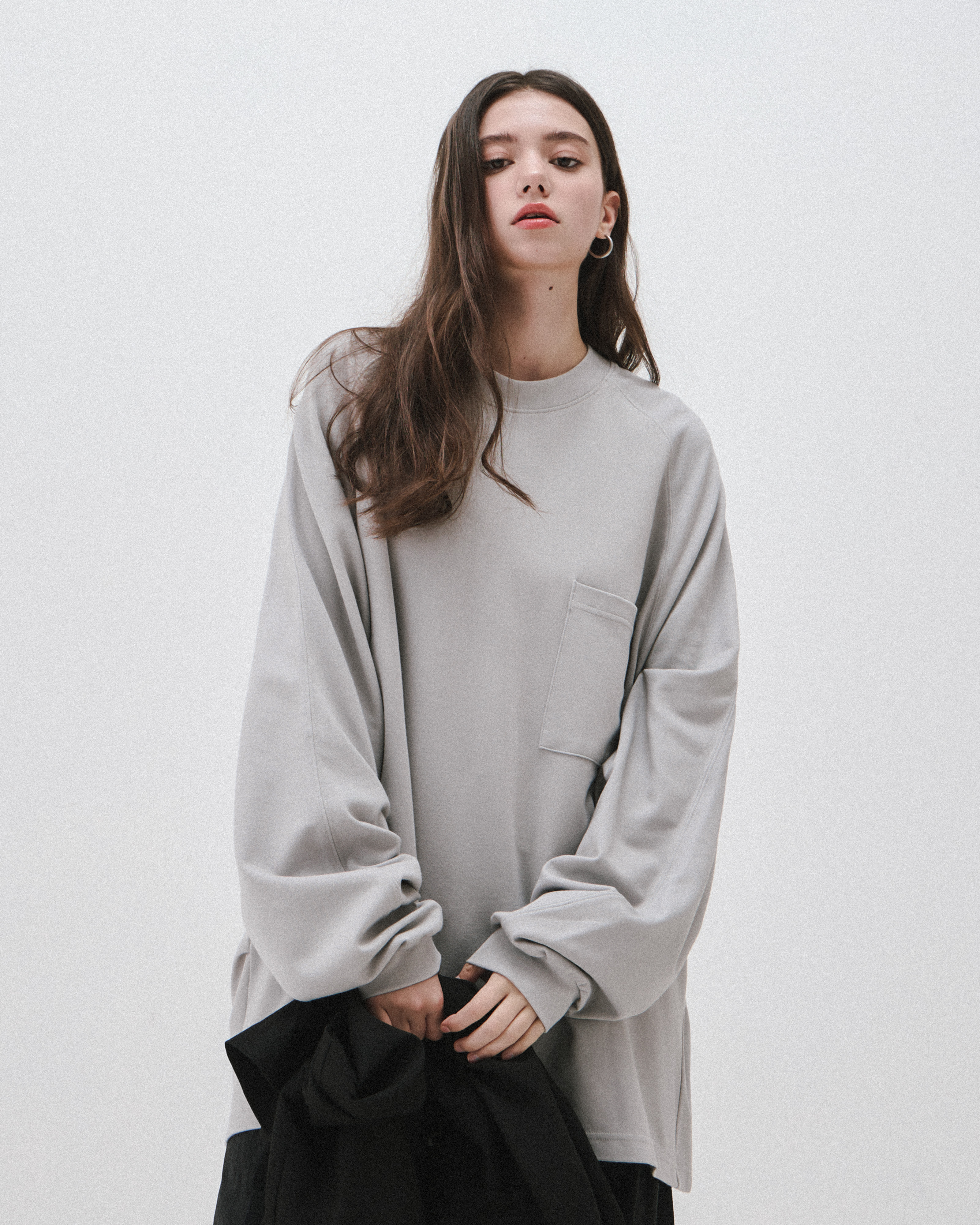 GOOPiMADE “X_Model-01” New-Form Pocket Tee - Ash