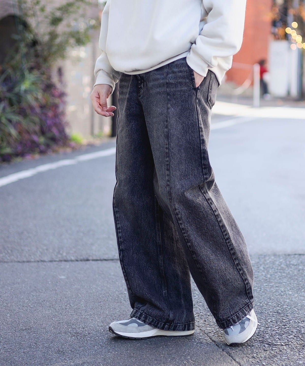 2025SS BEAMS HEART 寬版 剪裁 拓腿褲 牛仔褲 現貨 42210098147