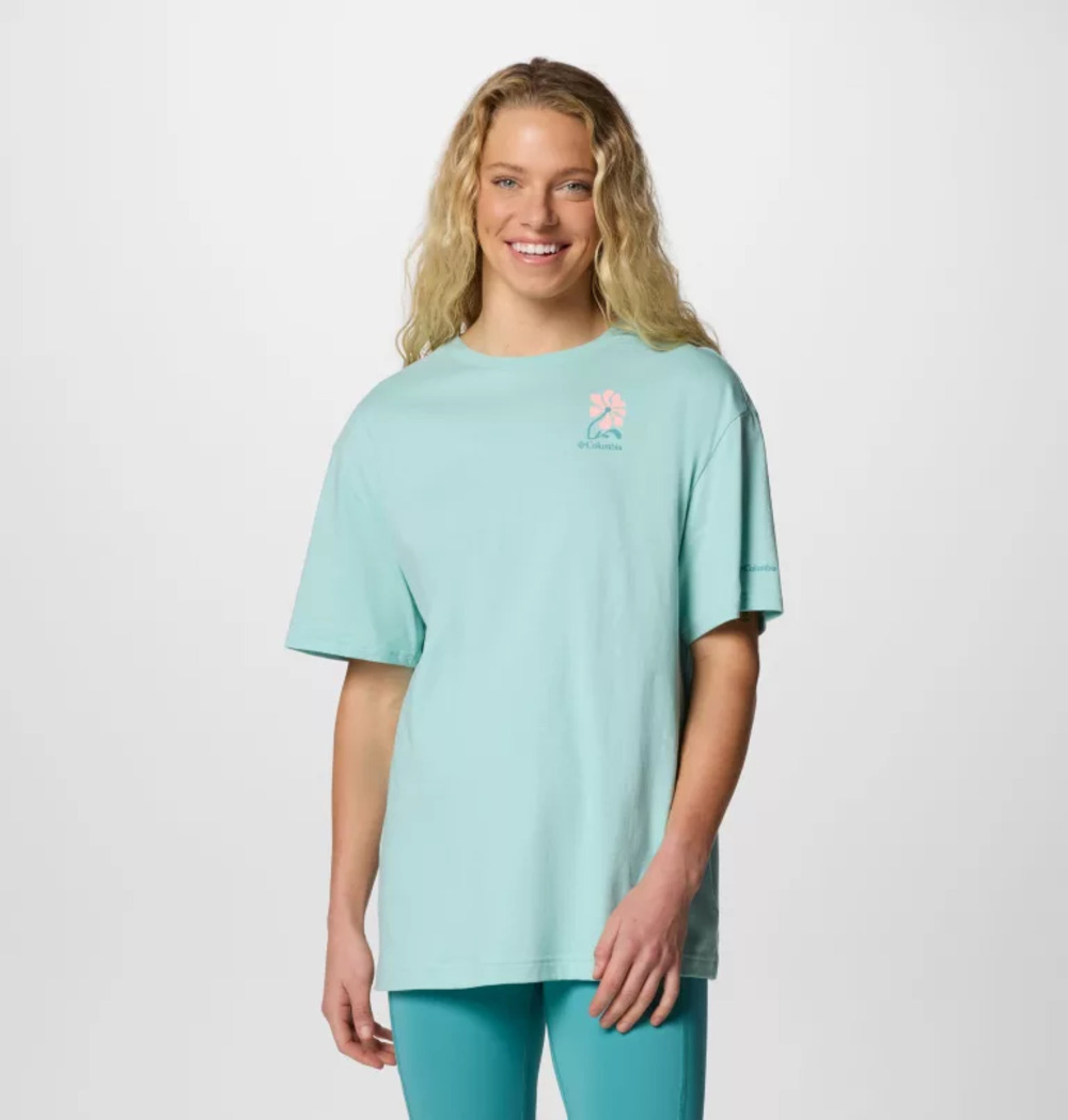 Columbia - 女裝 Rolling Bend 圖案寬鬆版型 T 恤
