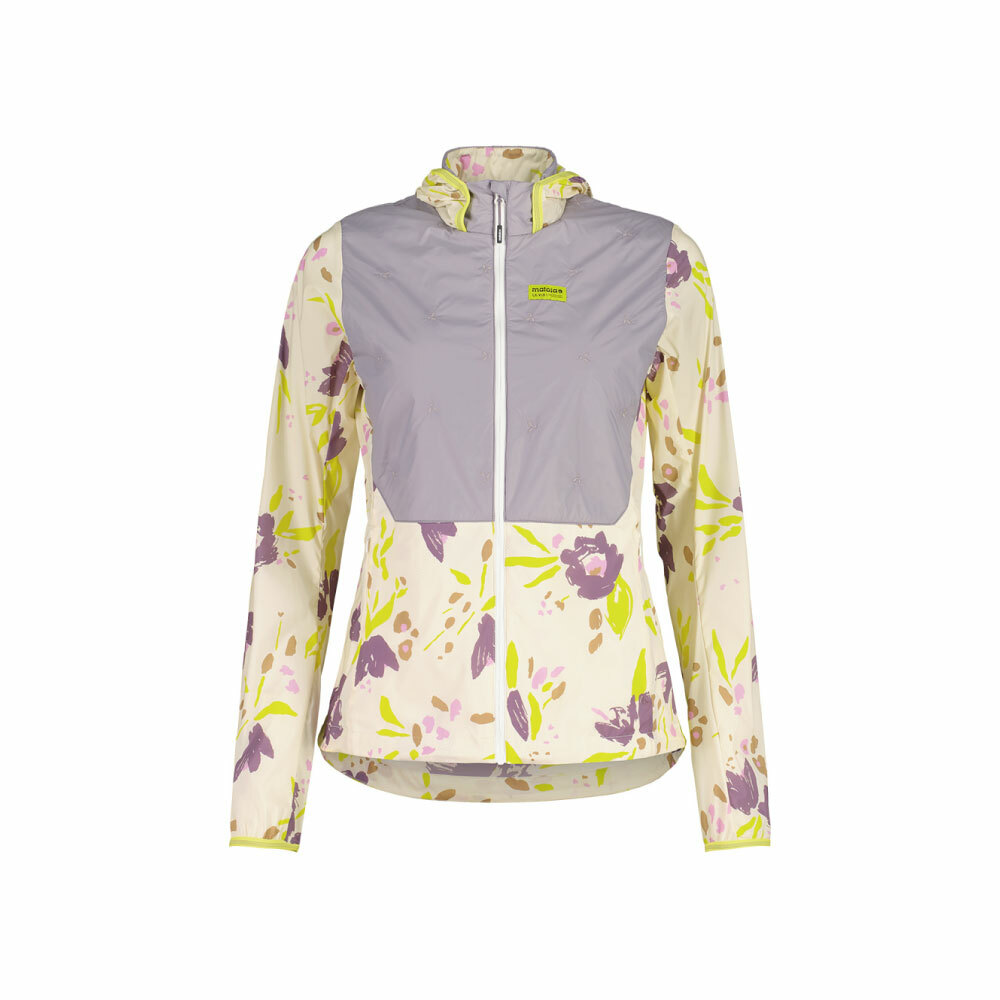 【MALOJA】女化纖防風保暖連帽外套 / 25MA39107-[印花白、印花黑]