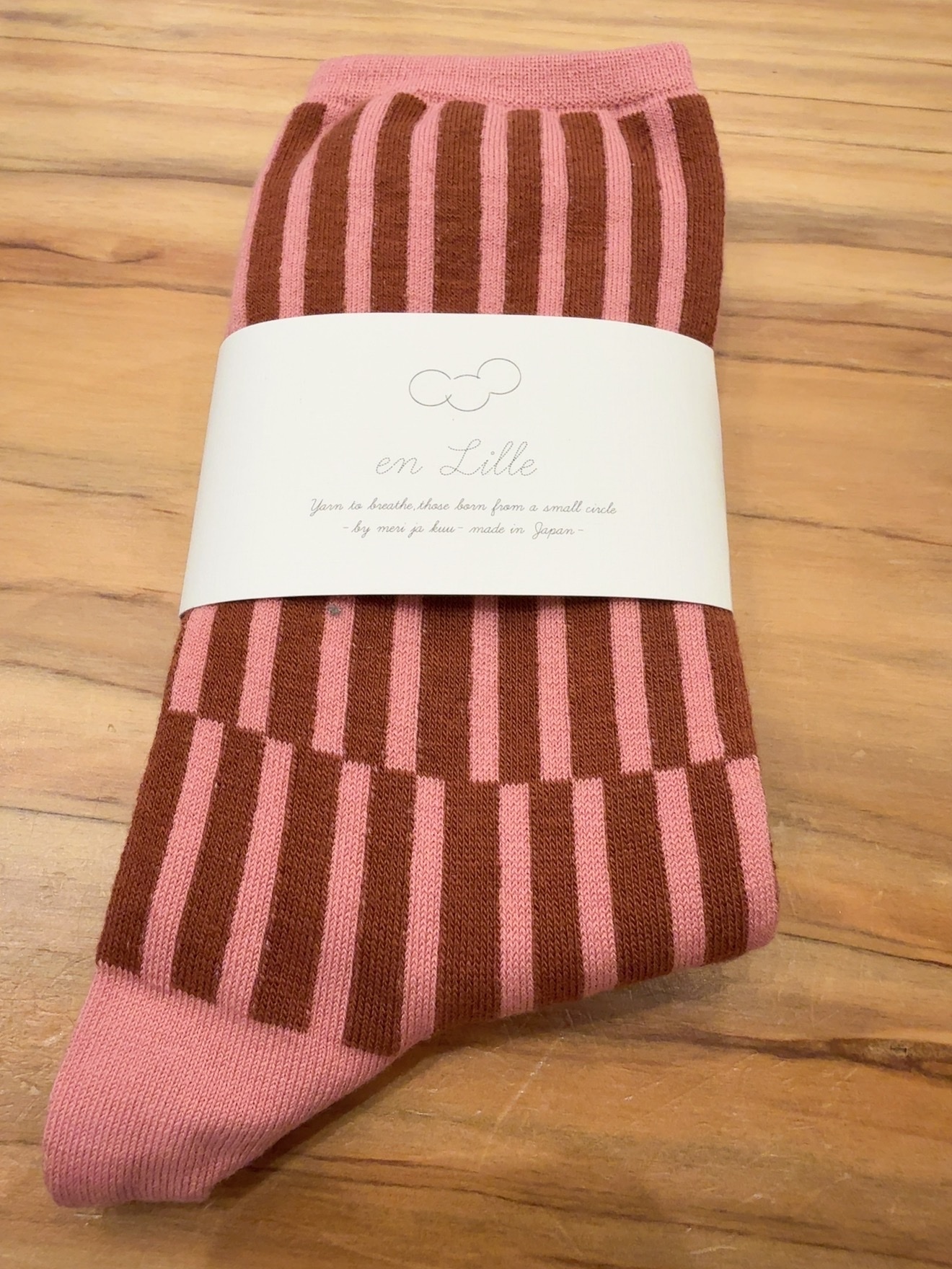 PONT DE CHALONS絲綢混紡雙色襪子