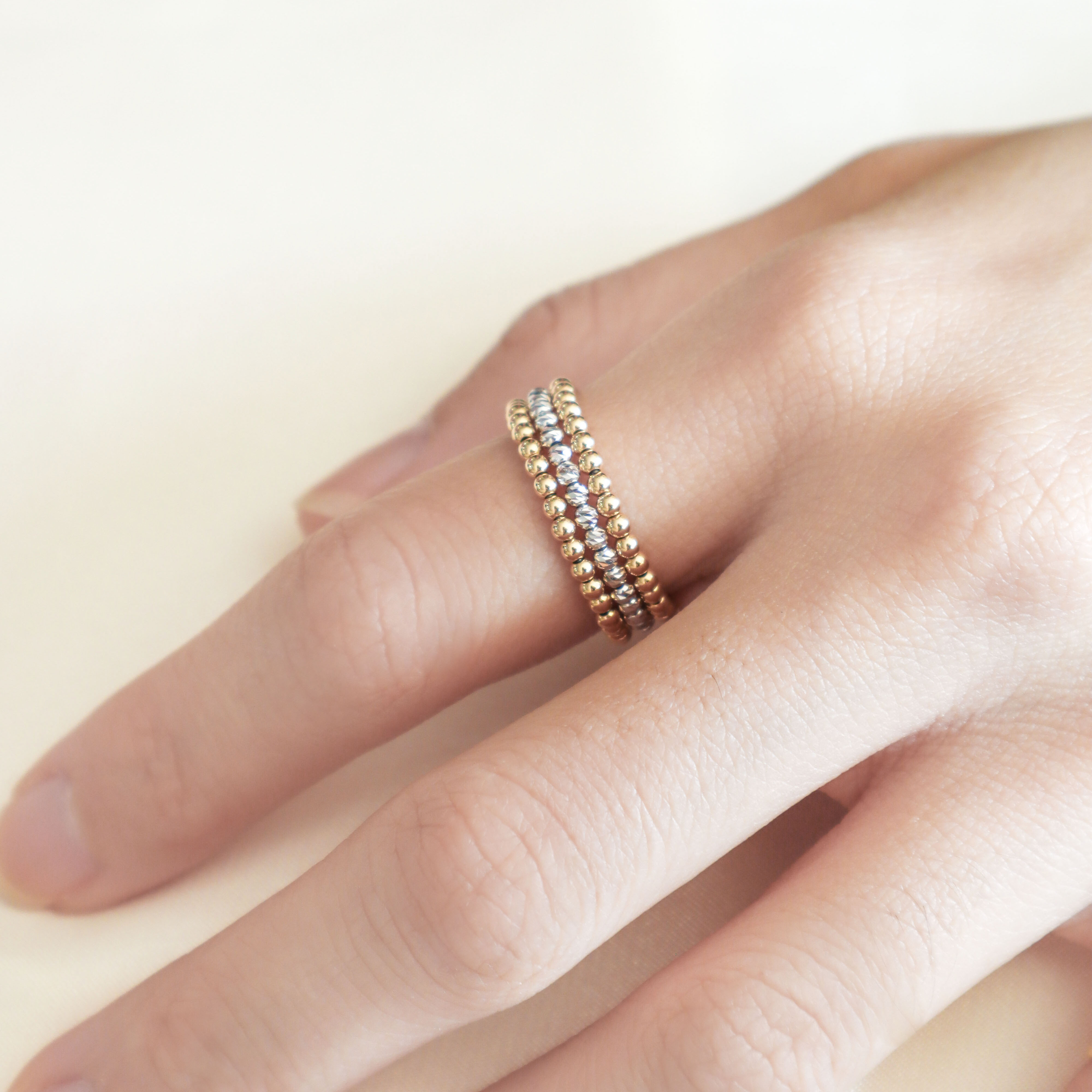 18K/日本設計款系列-金緞戒指