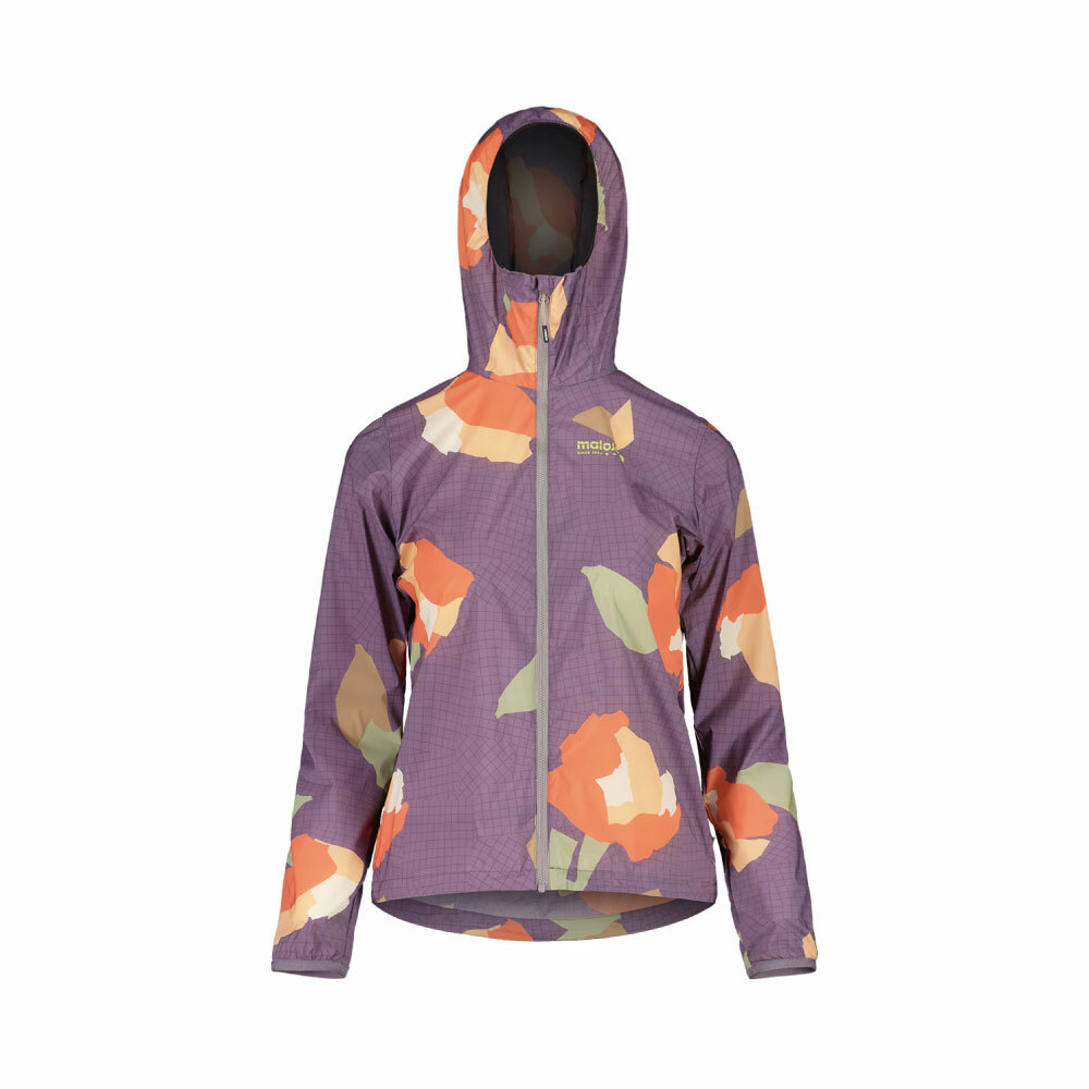 【MALOJA】女防風連帽外套 / 25MA39131-[印花紫、印花黑]
