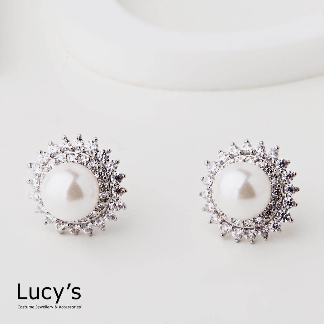 珠光流影 耳環 (三色) (124273/124274/124275)