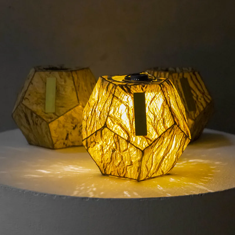 【offline】五角立體樹皮燈罩