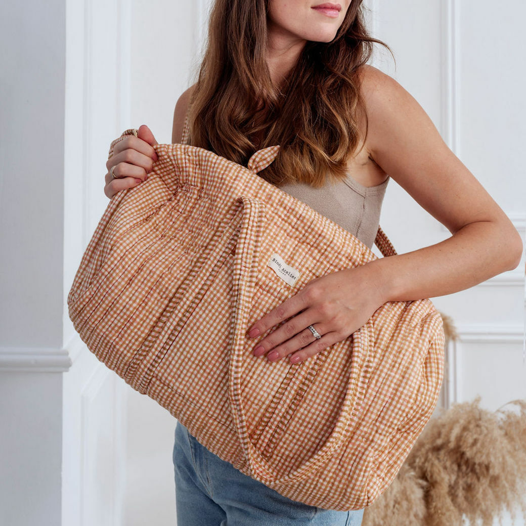 妮諾焦糖榛果棕 | 週末包 / 保齡球包