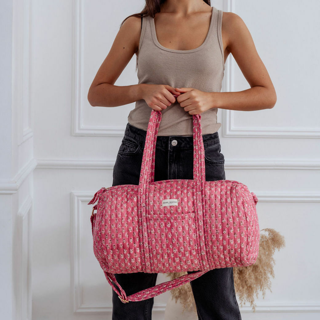 亞提玫瑰紅 | 週末包 / 保齡球包