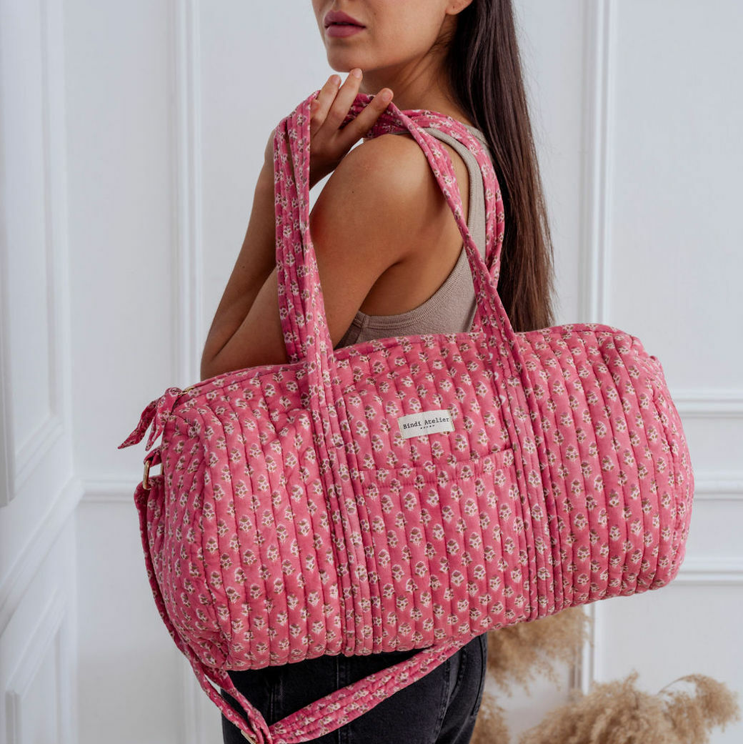 亞提玫瑰紅 | 週末包 / 保齡球包