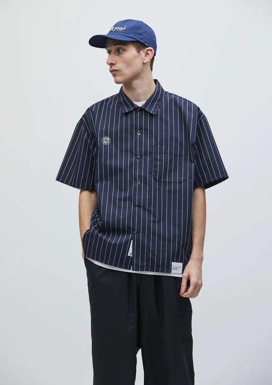 NEIGHBORHOOD STRIPE WORK SHIRT SS