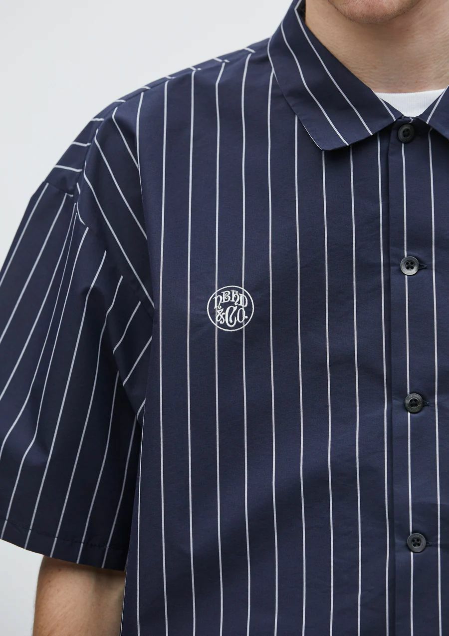 NEIGHBORHOOD STRIPE WORK SHIRT SS