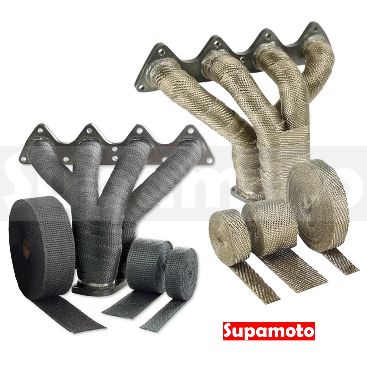 -Supamoto- 防燙布隔熱帶—5米 (玻璃纖維/排氣管/鈦合金/黑色/芭蕉/頭段/歧管/當派)