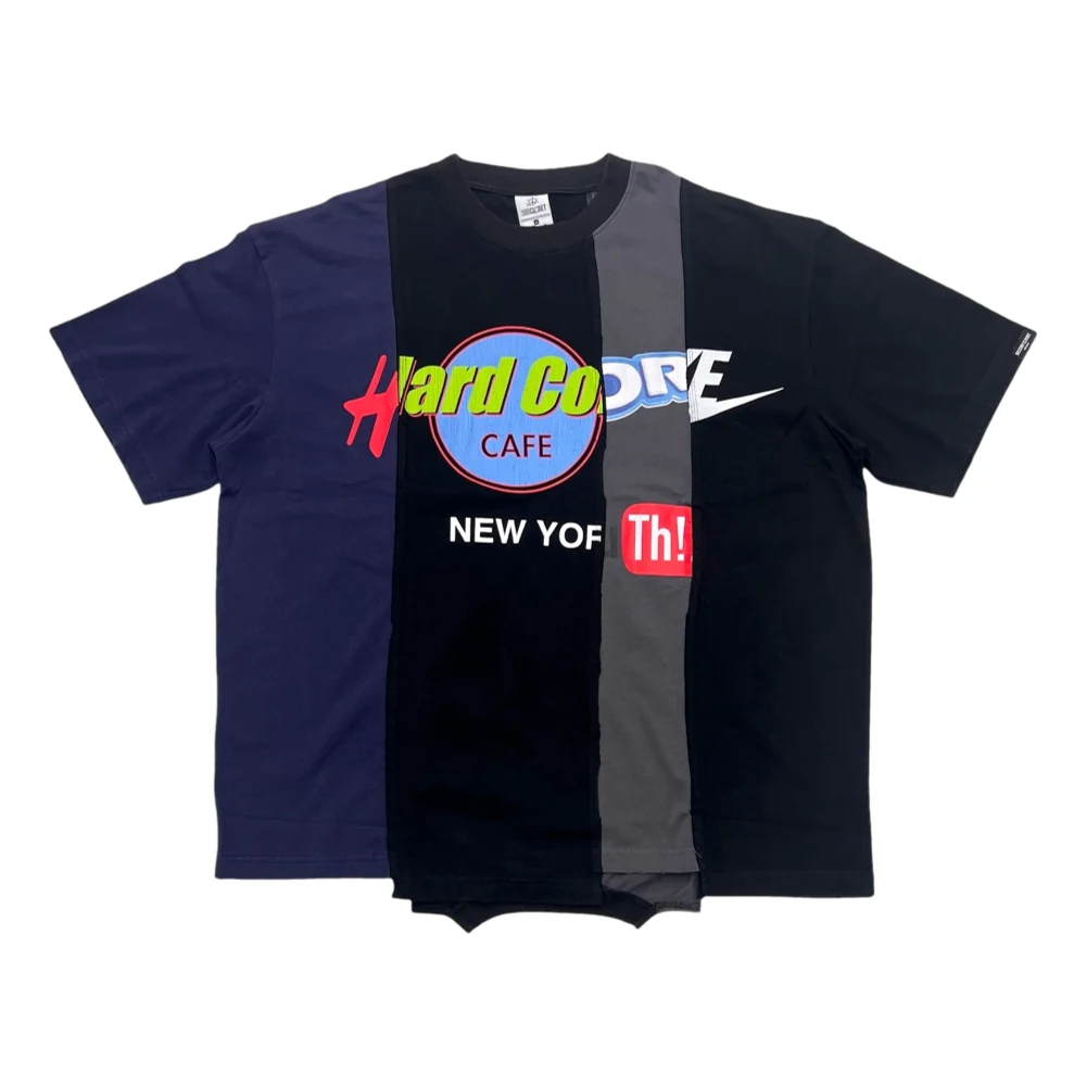 2nd Closet Hardcore Recobstruct Washed Tee - BLUE | TE06