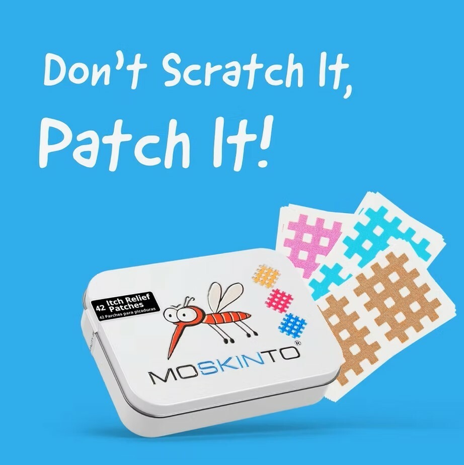 德國 Moskinto 蚊子叮咬止癢貼片 鐵盒家庭版 42片