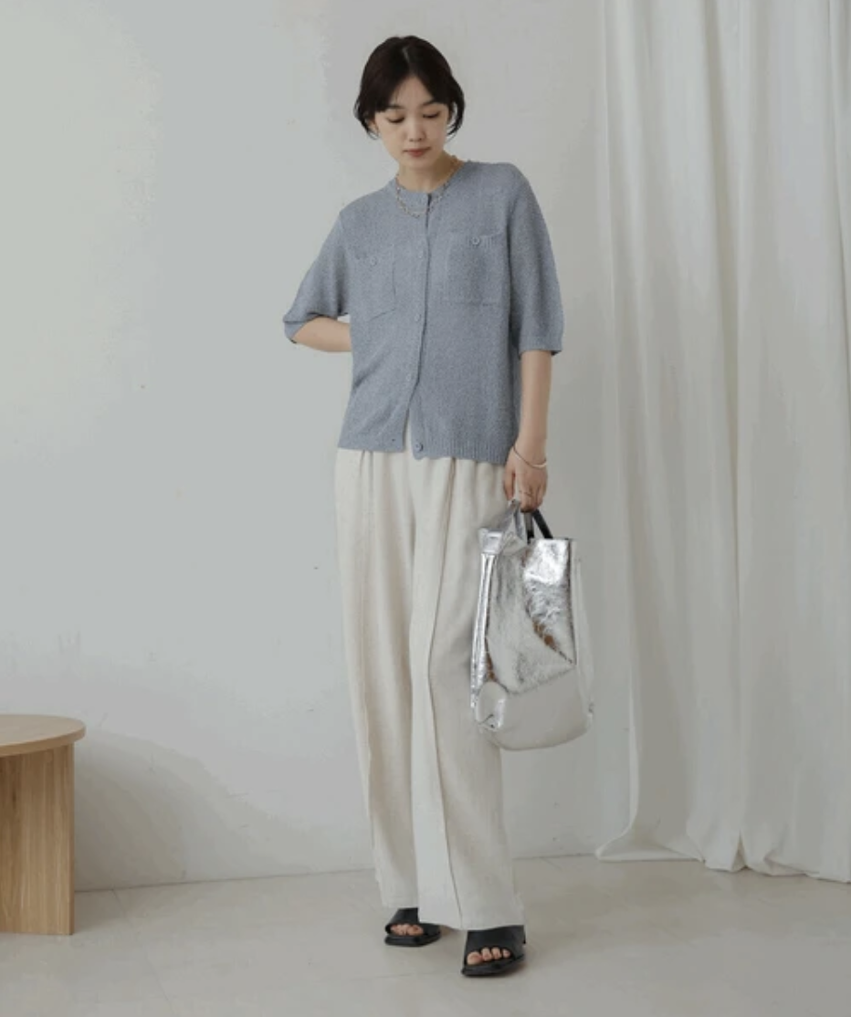 {Special Price} 夏季綿麻橡筋腰優閒長褲【日本直送】