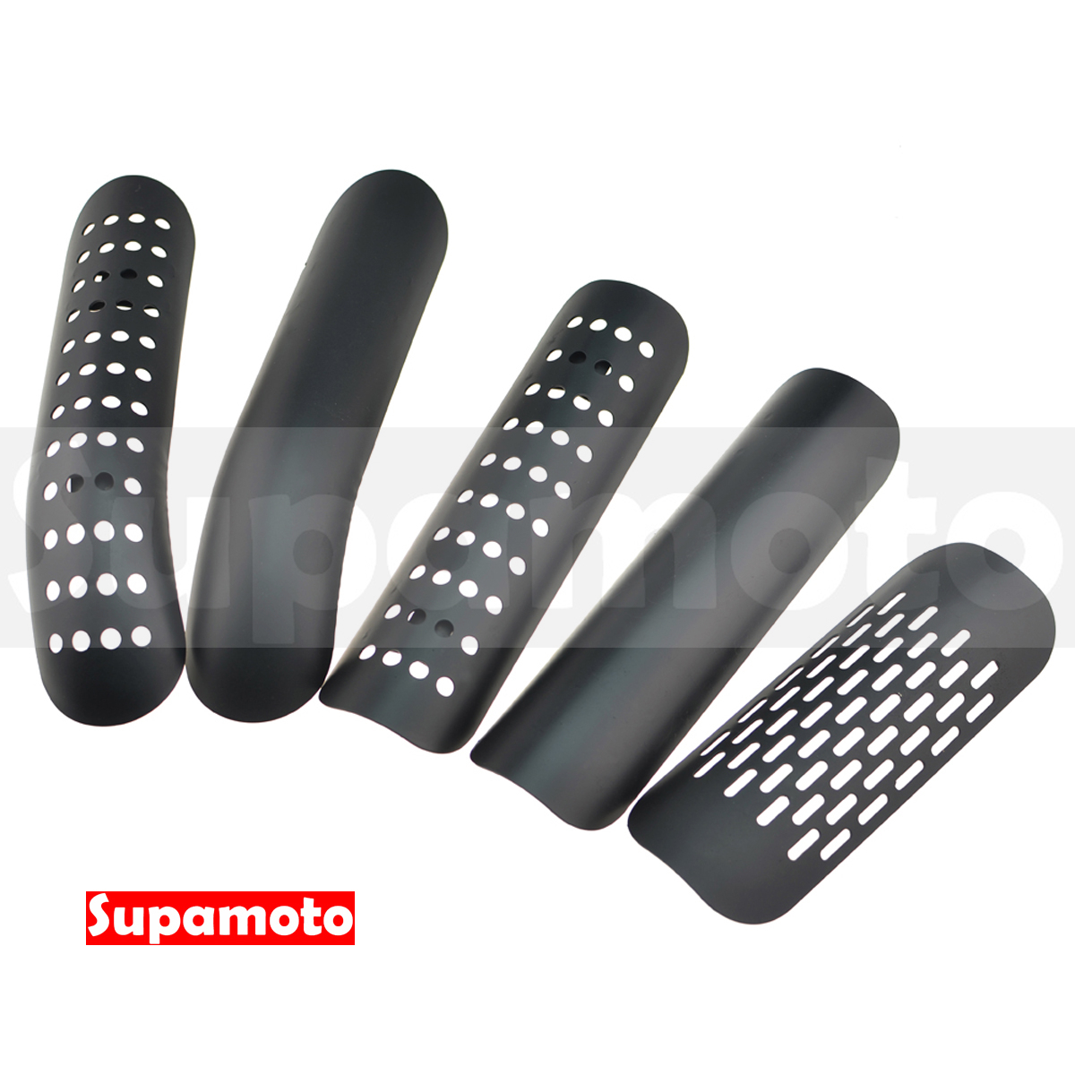 -Supamoto- 排氣管防燙蓋—黑色中段前段尾段 (街車/美式/復古/銀色/鏤空/防燙罩/復古/通用/改裝/檔車)
