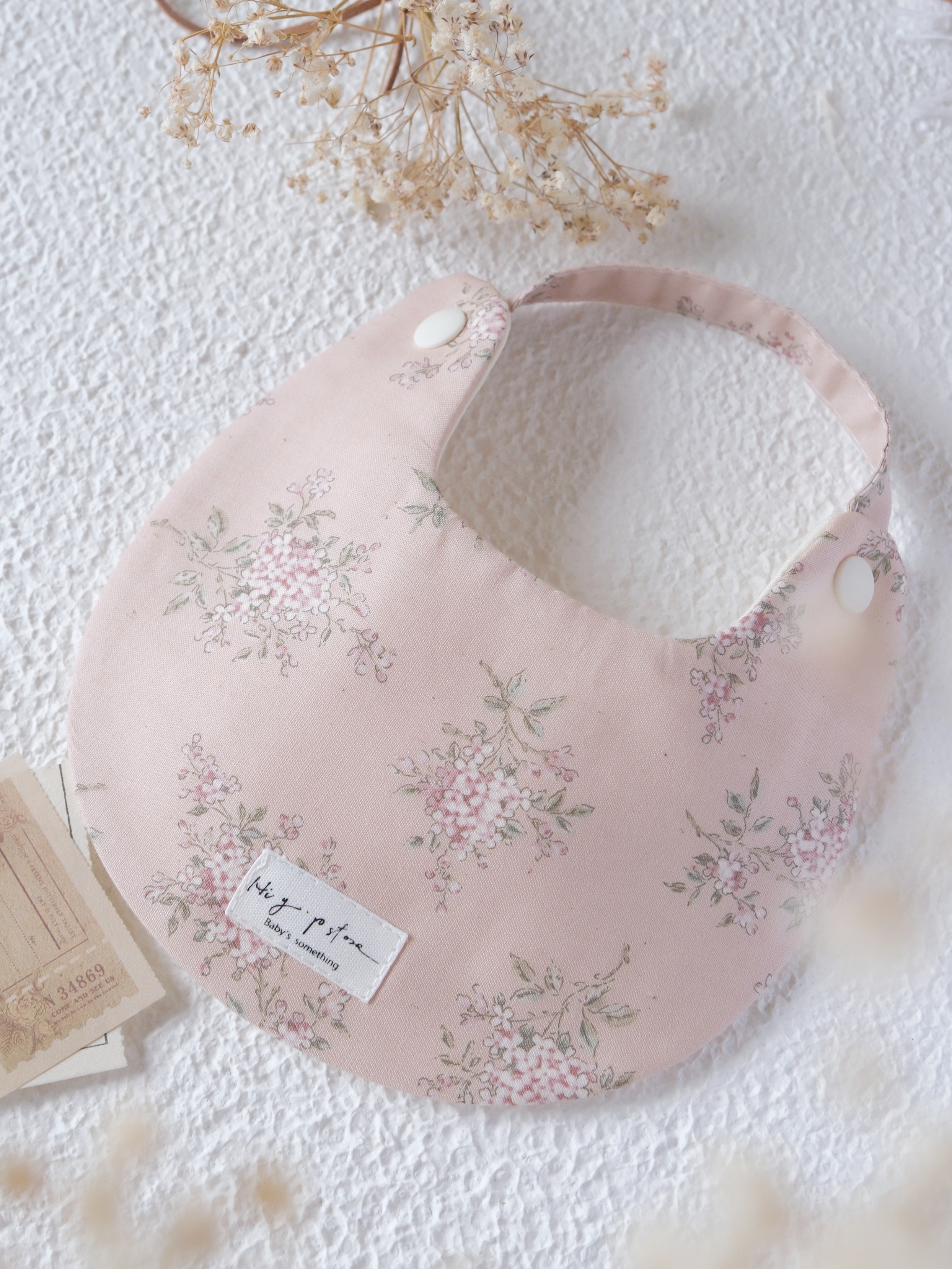 Hi Y.P store-手作圍兜-櫻花奶油