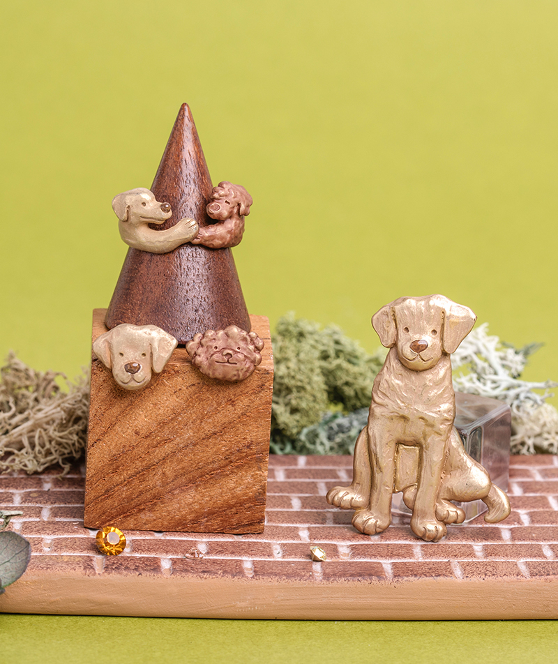 玩具貴婦狗耳環/戒指