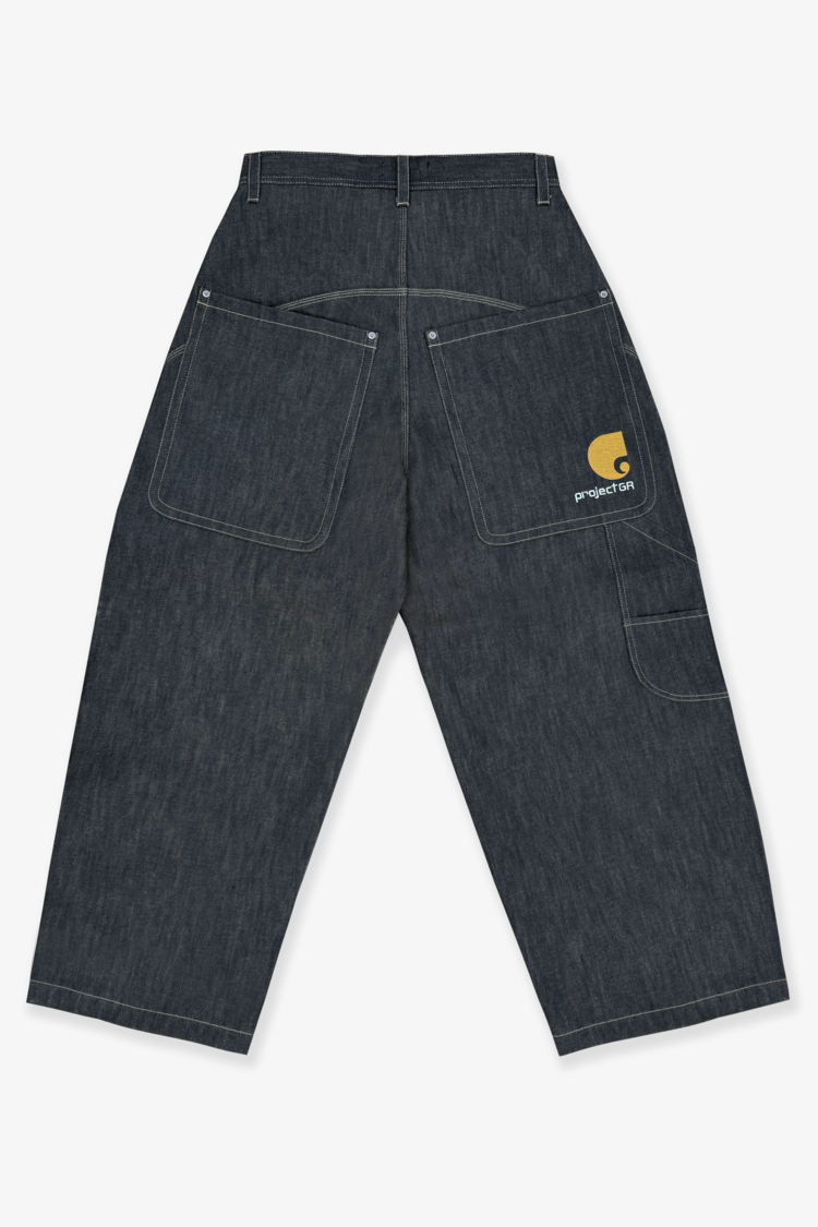 PROJECT G/R｜RETRO BAGGY DENIM PANTS (DARK NAVY)