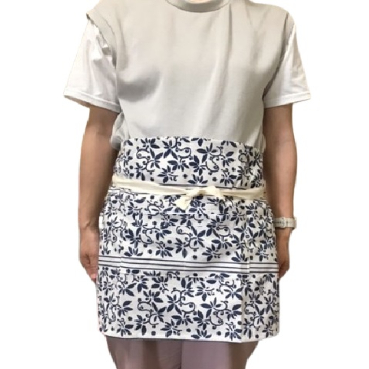 半身圍裙/灰、海軍藍 65×40cm