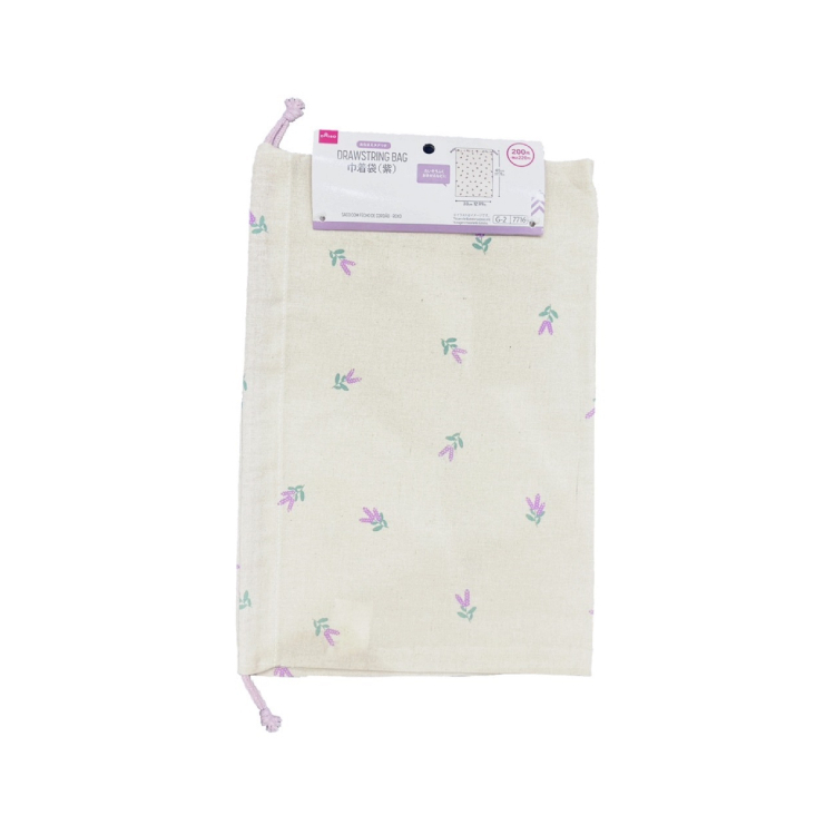 束口袋/紫色 33x45x0.1cm