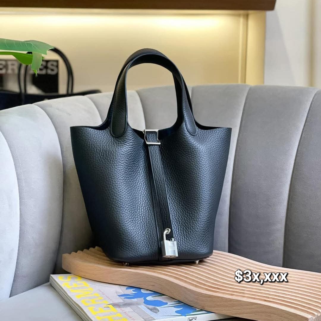 Hermès Picotin 18 TC Black PHW HK$3x,xxx  詳情請PM我哋 (HK$2,000 立即落訂)